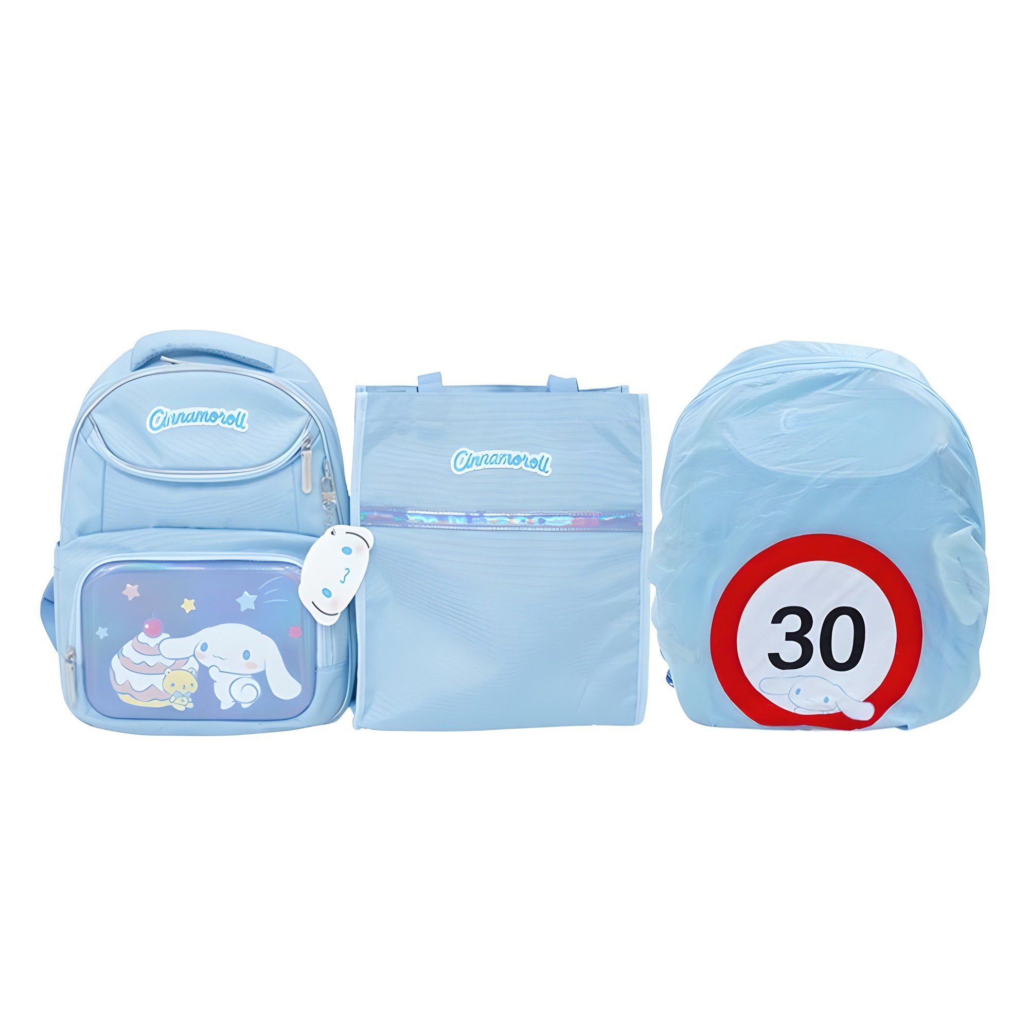 산리오 시나모롤 초등학생 책가방 + 신발주머니 + 안전커버 세트 86,000원