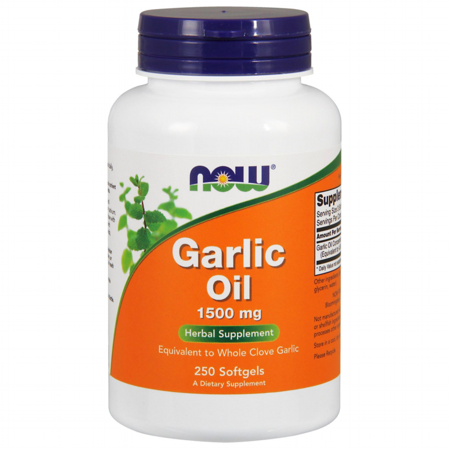 나우푸드 갈릭 오일 1500mg 소프트젤, 1개, 250정 14,120원