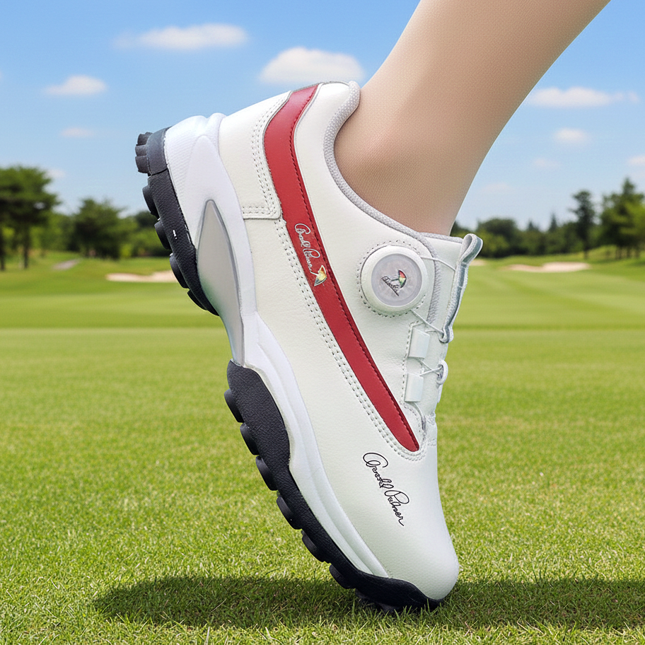 아놀드파마 여성 천연 소가죽 다이얼 발편한 스파이크리스 골프화 미끄럼방지 골프신발 골프 운동화 79,500원