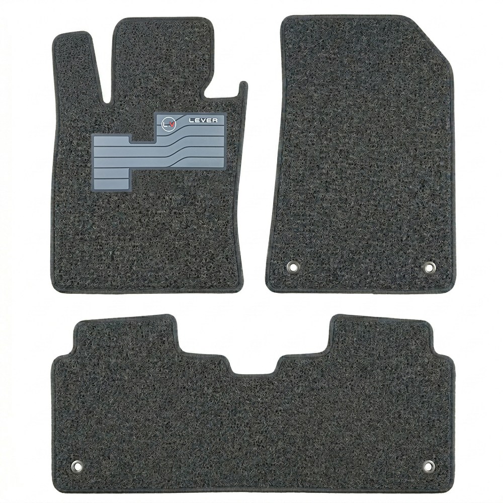 LEVER 현대 올뉴 투싼 FL/TL (2015~2020) 실리콘 발판 코일매트 1열+2열 세트 프리미엄 확장형, 그레이, 38-1 올뉴투싼 FL/TL_2열 홀O_엣지O 51,000원