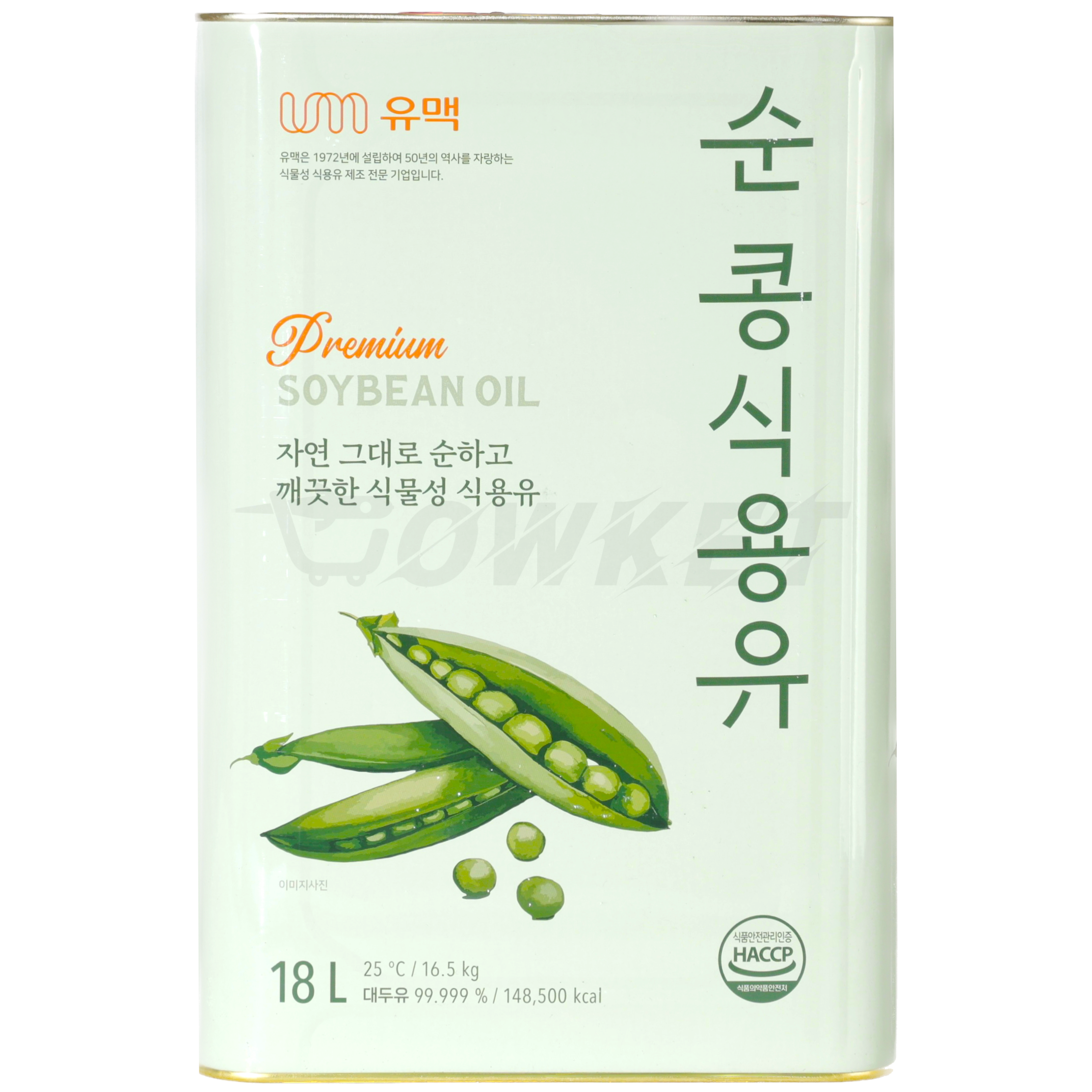 콩식용유 콩기름 대두유 대용량 업소용 18L 리터 말통, 1개, 18L 51,800원