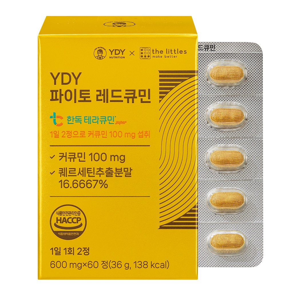 YDY 파이토 레드큐민 커큐민 고약사 약들약, 1개, 60정 52,000원
