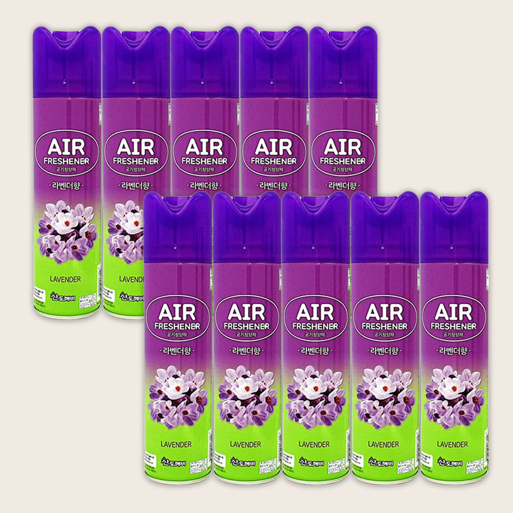 산도깨비 공기청향제 X 10개 - 라벤더 300ml 스프레이형 방향제  실내 공기를 상쾌하게 23,500원
