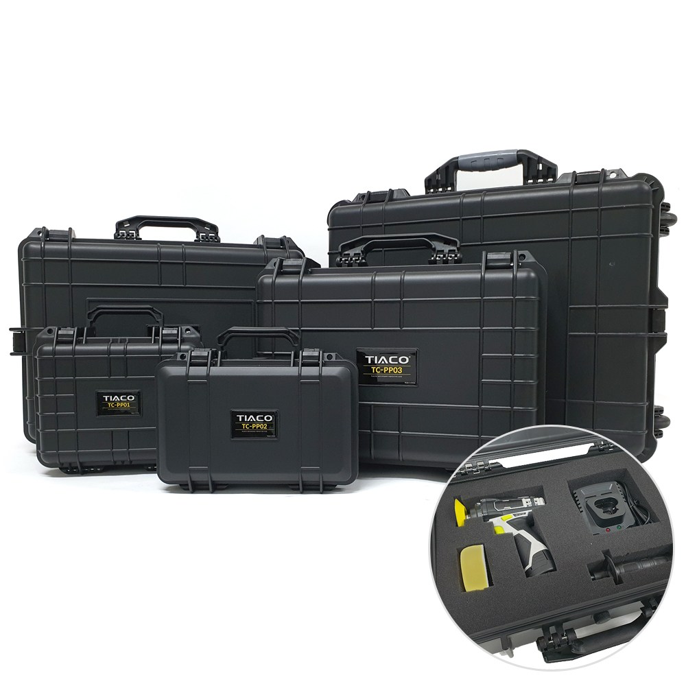 티아코 슈퍼박스 하드케이스박스 방수 PVC 공구함 캐리어형식 충격방지 공구가방, 1개 27,000원