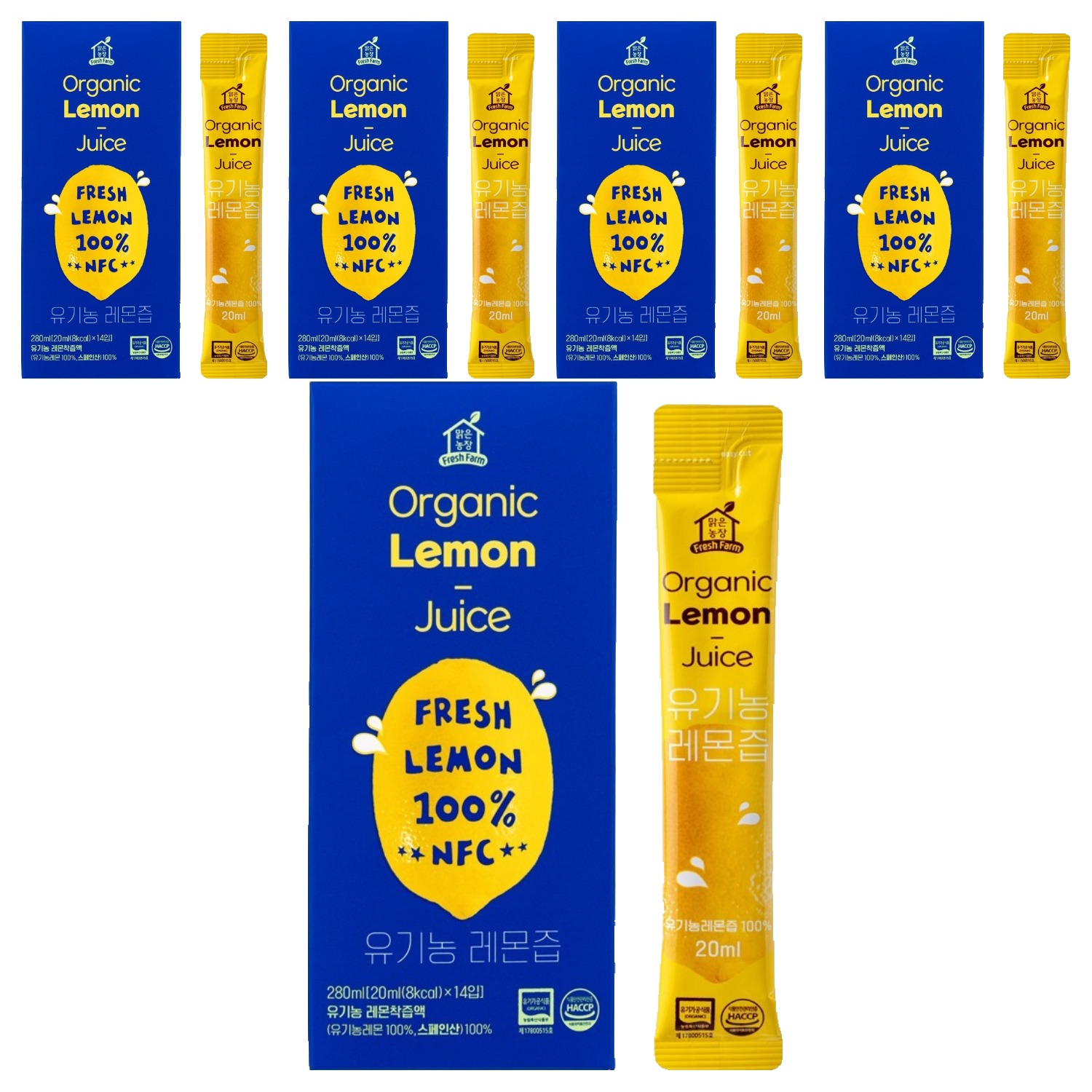맑은농장 NFC 착즙 유기농 레몬즙 14p 39,250원