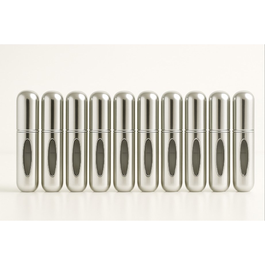 K : with 향수공병 가방속의 필수품 케이스 뷰티소품 휴대용 작은용기 5ml 스프레이, 10개, 실버 11,500원