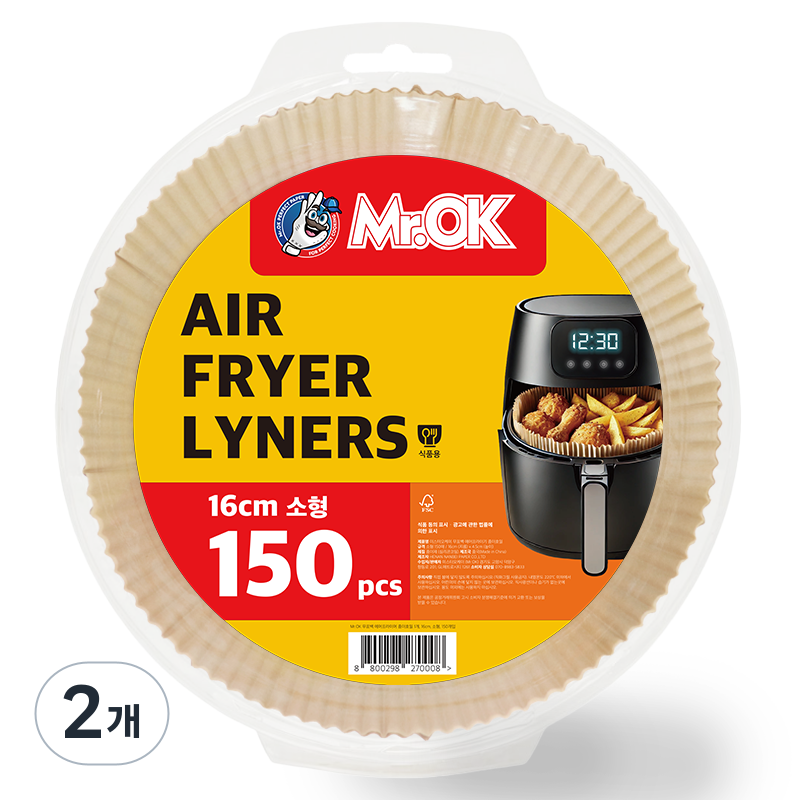 미스터오케이 에어프라이어 종이호일 11,400원
