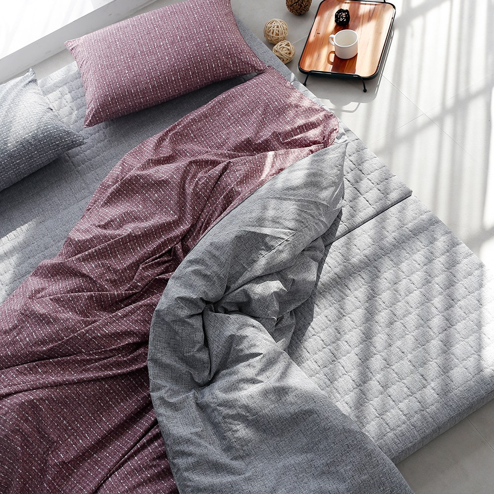 더블샵 순수100 3단 접이식 메모리폼 매트리스, 패턴누빔 포그그레이 164,000원