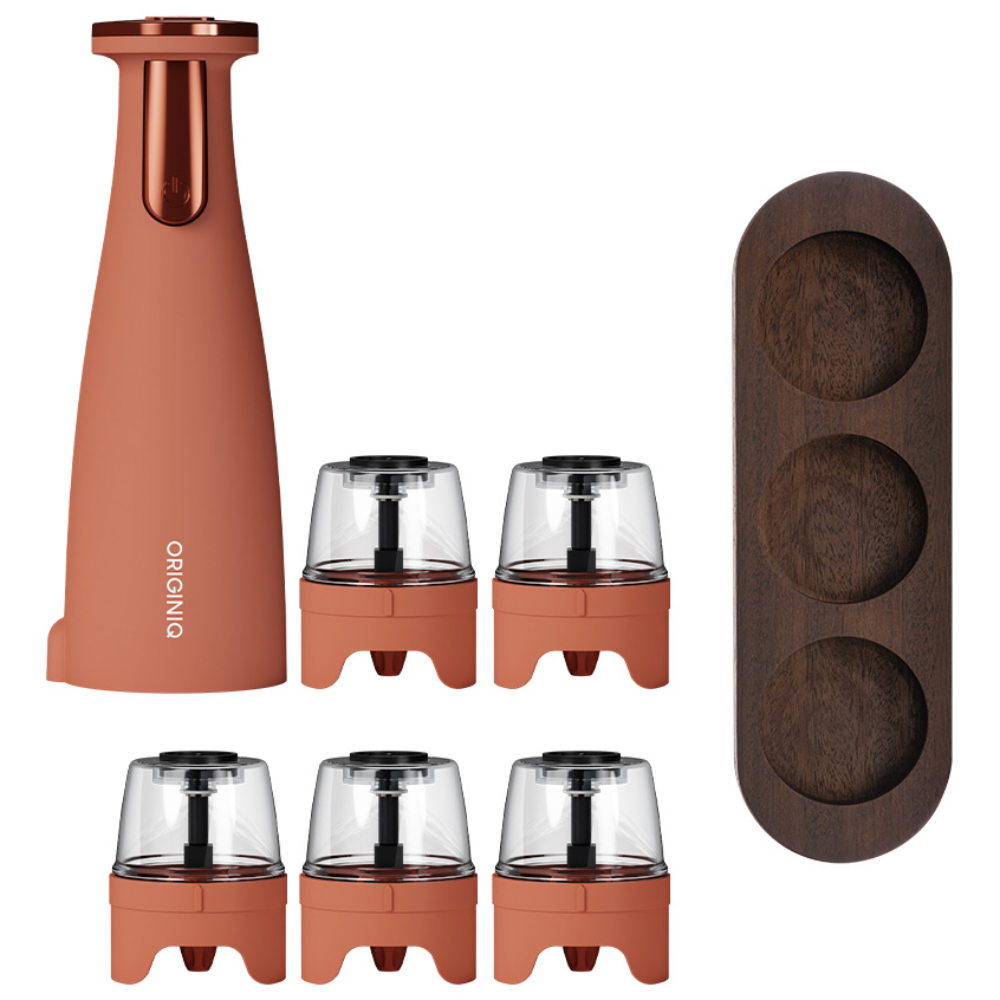 오리지니크 전동 후추 그라인더 풀세트 +탄화티크 우드트레이 (기본입자 분쇄) 128,160원