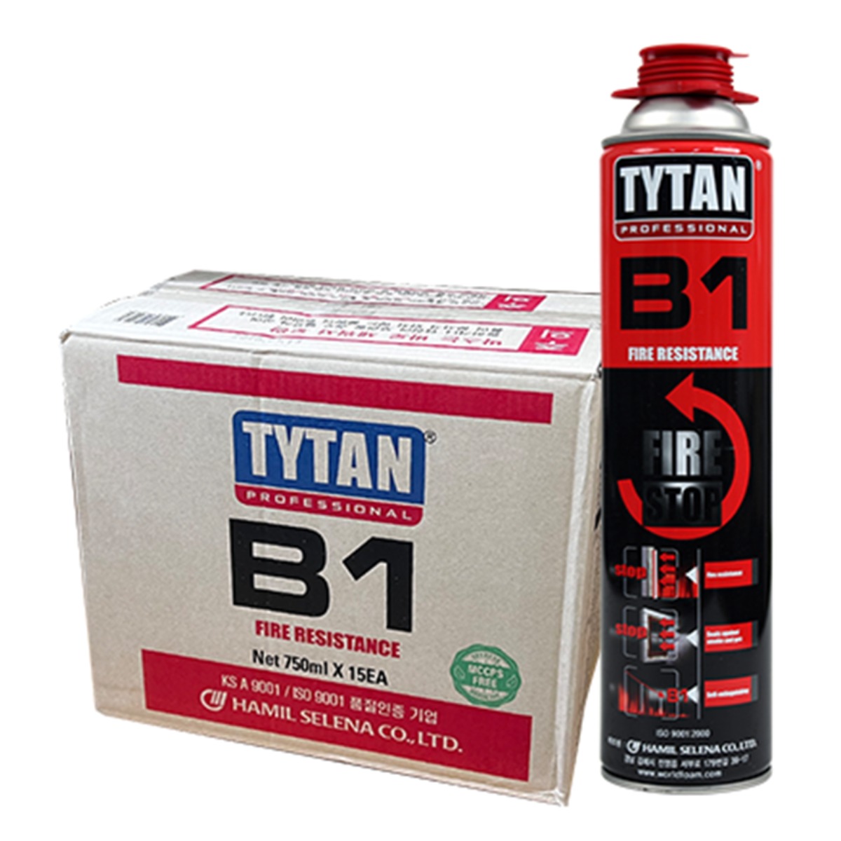 티탄 TYTAN B1 난연 폴리우레탄폼 750ml x 15개입 128,830원