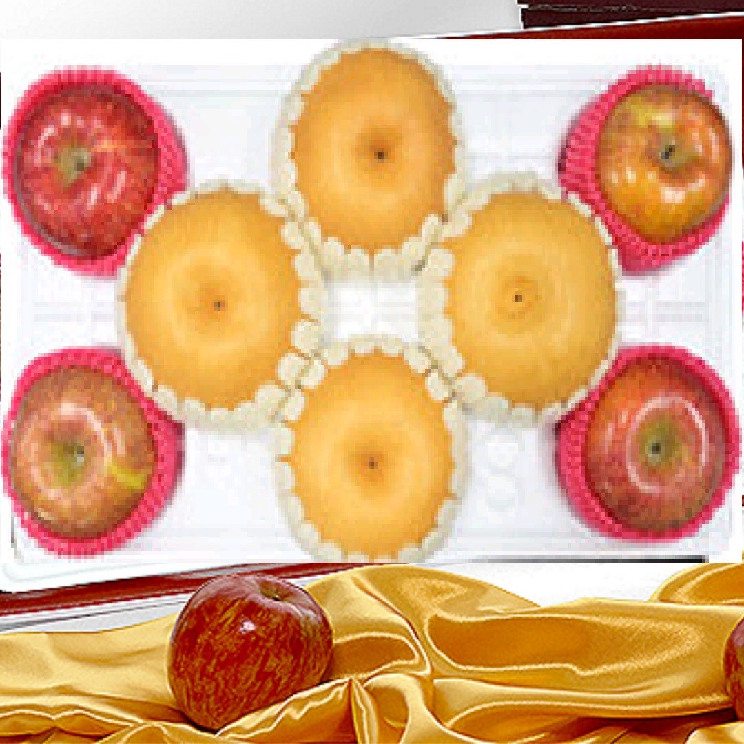 [진수성찬] 설명절 명품 사과4과+배4과 선물세트 과일선물세트 명품 특선 혼합 사과 배 프리미엄 나주배 경북사과 부사 과일 선물세트 99,000원