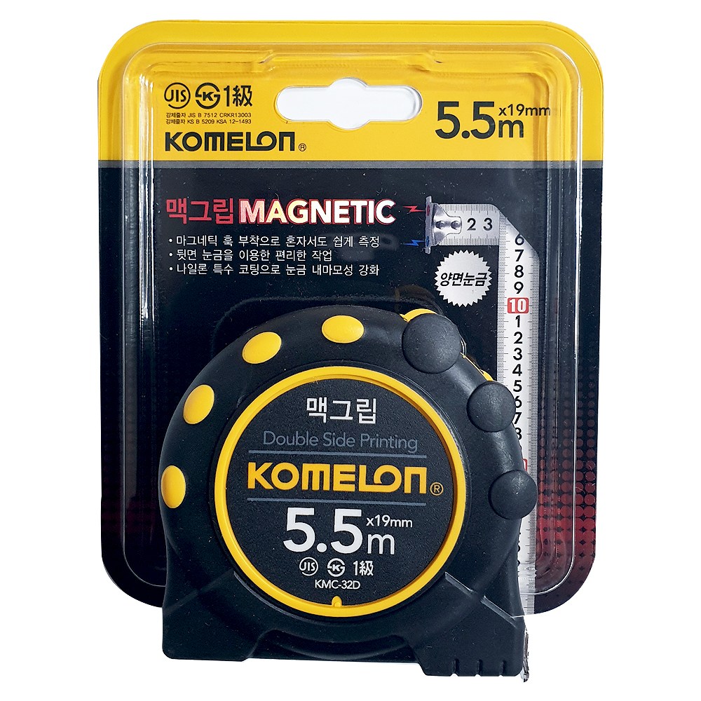 코메론 맥그립 자석줄자(5.5M) KMC-32D 양면눈금 고정 17,050원