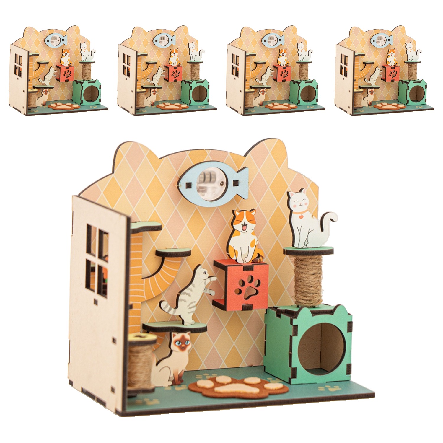 민화샵 미니룸 만들기, 5개, 고양이 32,900원