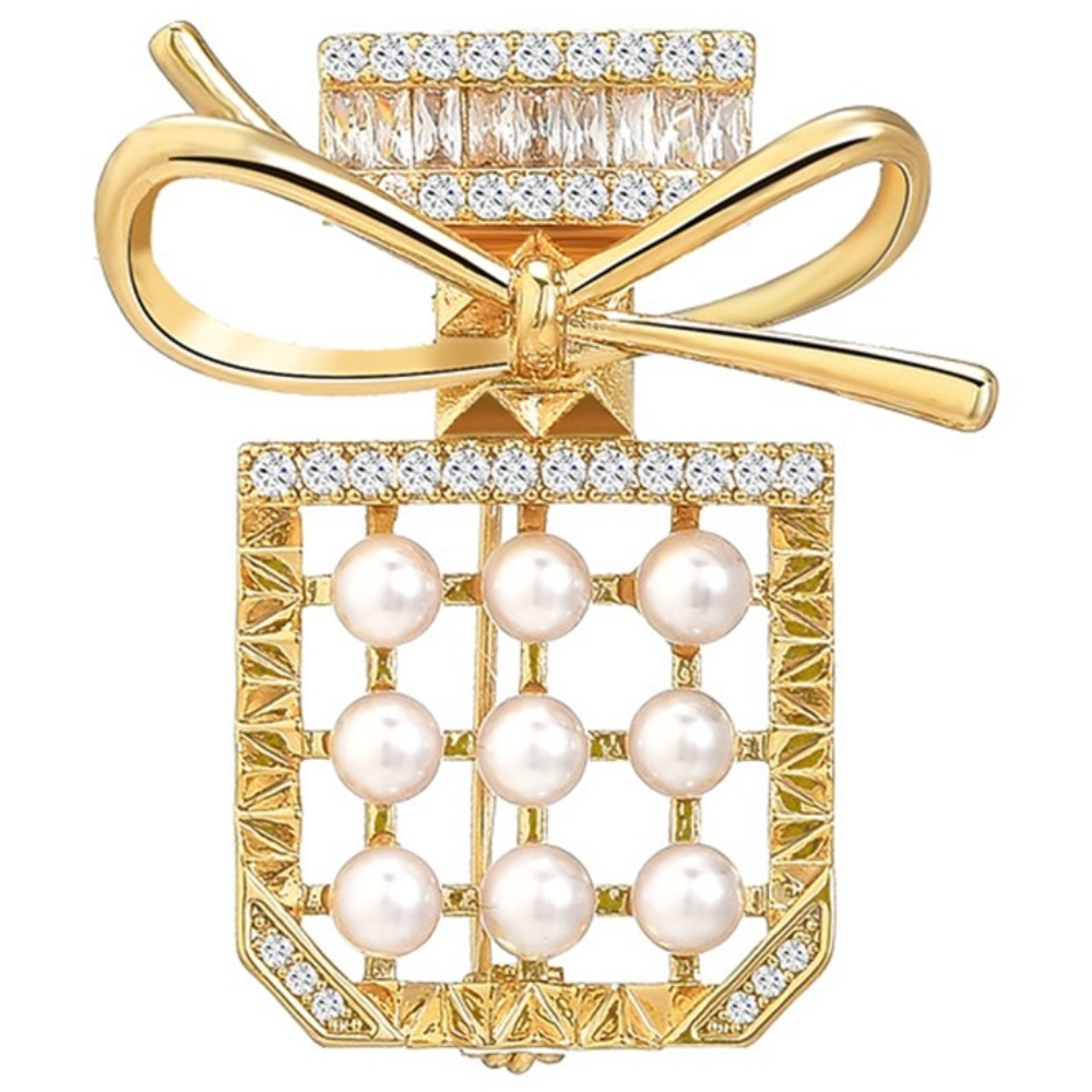 에르모사제이 B025 유니크 큐빅 진주 향수 브로치 19,900원