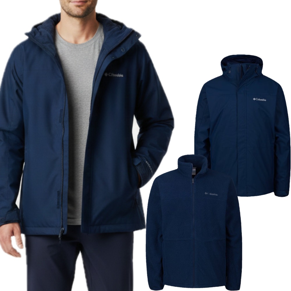 백화점출고 컬럼비아 남성 방수,방풍 플리스 3in1 인터체인지 자켓 159,000원