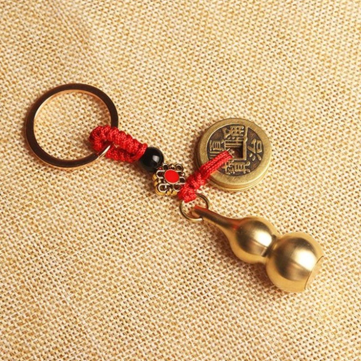 [1+2]고급형 엽전 키링 남녀공용 재물운 복주머니 키홀더 차량용 가방참 16,900원