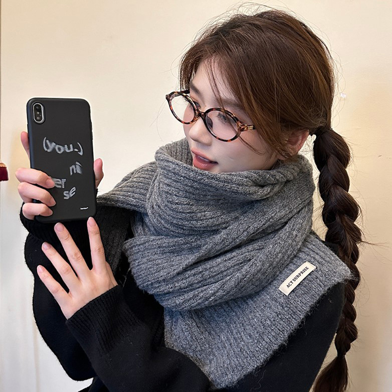 일상가 포근한 남여공용 베이직 기본 무지 롱 니트 울 양모 머플러 목도리 40,000원