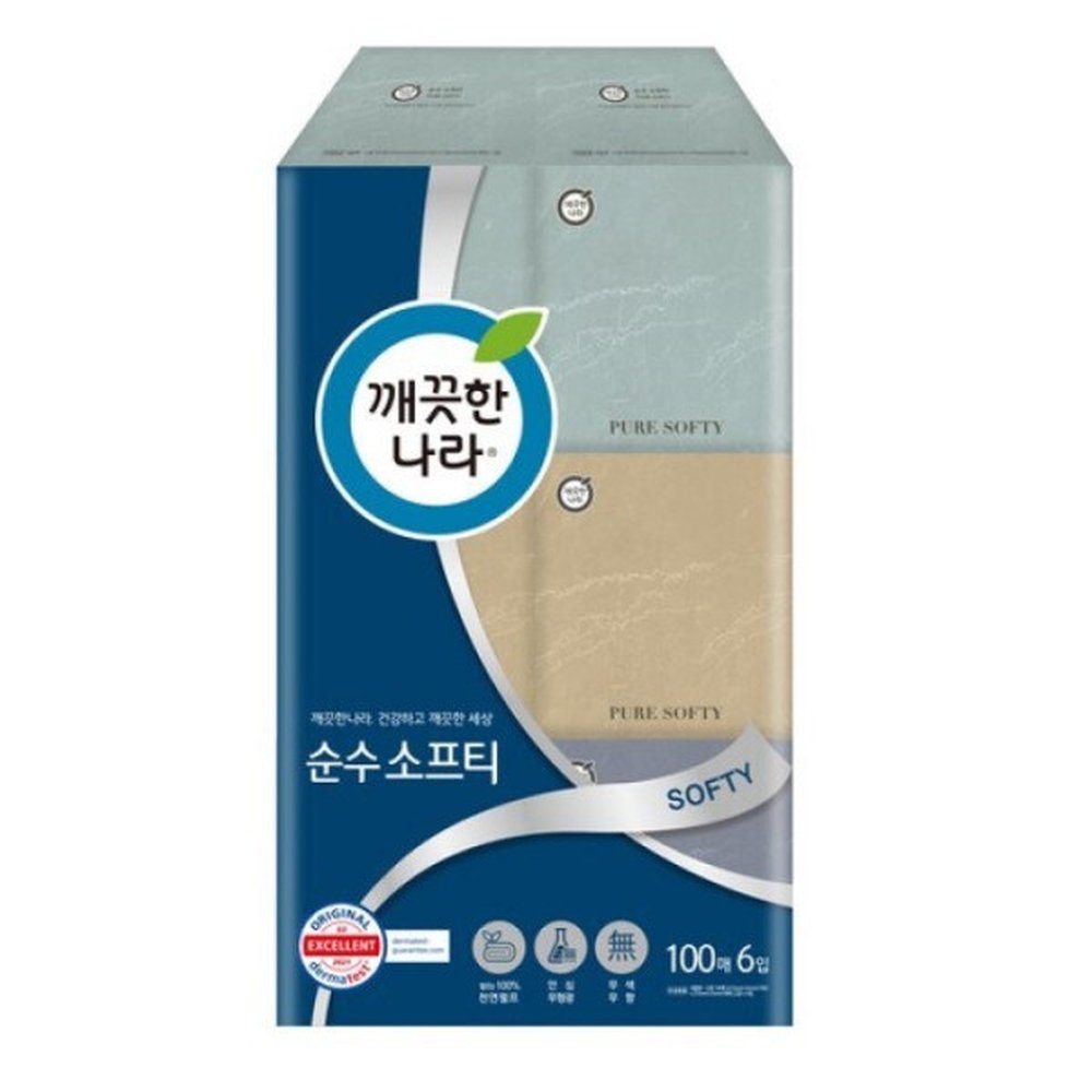 깨끗한나라 정사각티슈 100매x36개 (6입x6팩) 순수소프티 미용티슈 미니 각티슈 천연펄프 100 56,760원