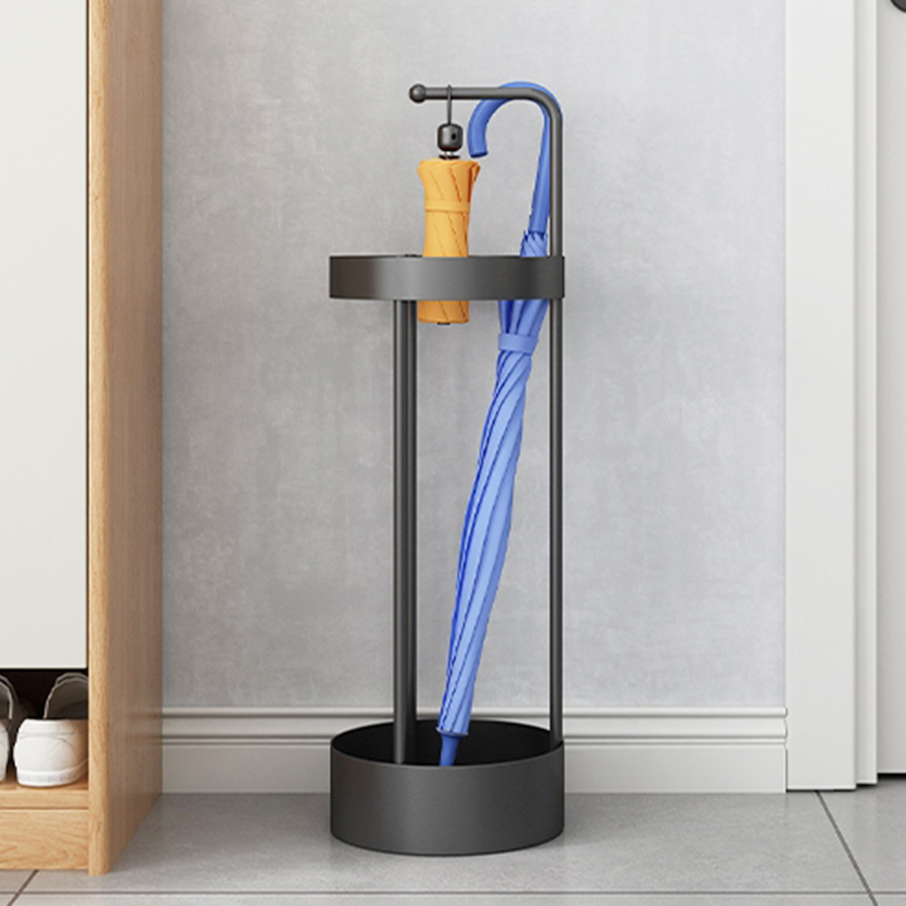 무타공마켓 모던인테리어 방수마감 메탈 우산꽂이 장우산 단우산 모두호환, 1개, 블랙 29,190원