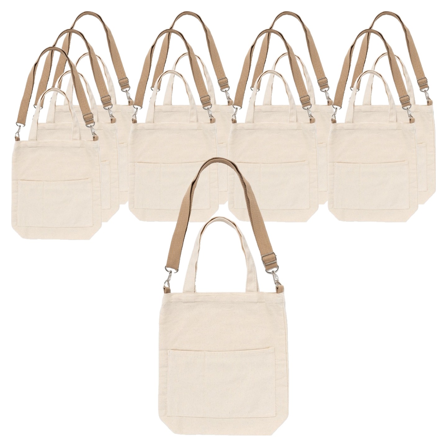 민화샵 스트랩 에코백 만들기 투 포켓 크로스백, 혼합색상, 10개 51,900원