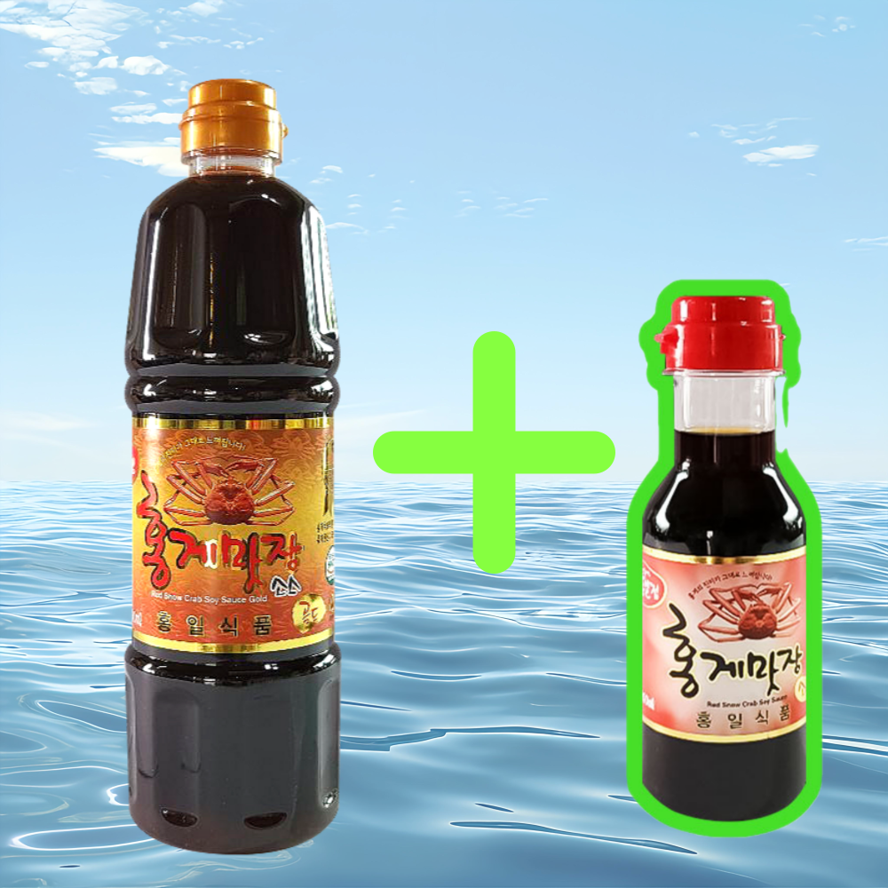 편스토랑 김재중 홍게간장 골드 900ml + 200ml 홍게맛장 국간장 진간장 어간장 W.A.T.B 장민호, 1개 13,900원