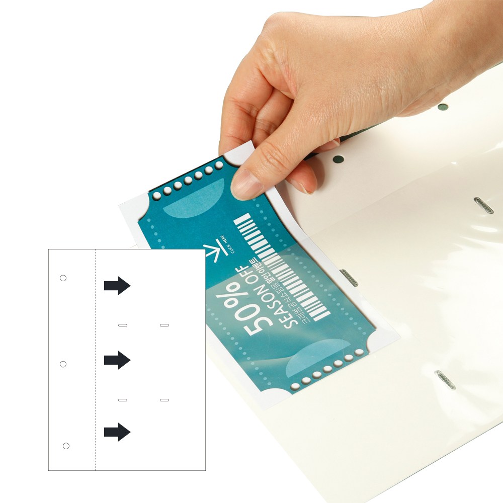 크래썸 바인더앨범 티켓용 내지 10매, 단품 3,000원