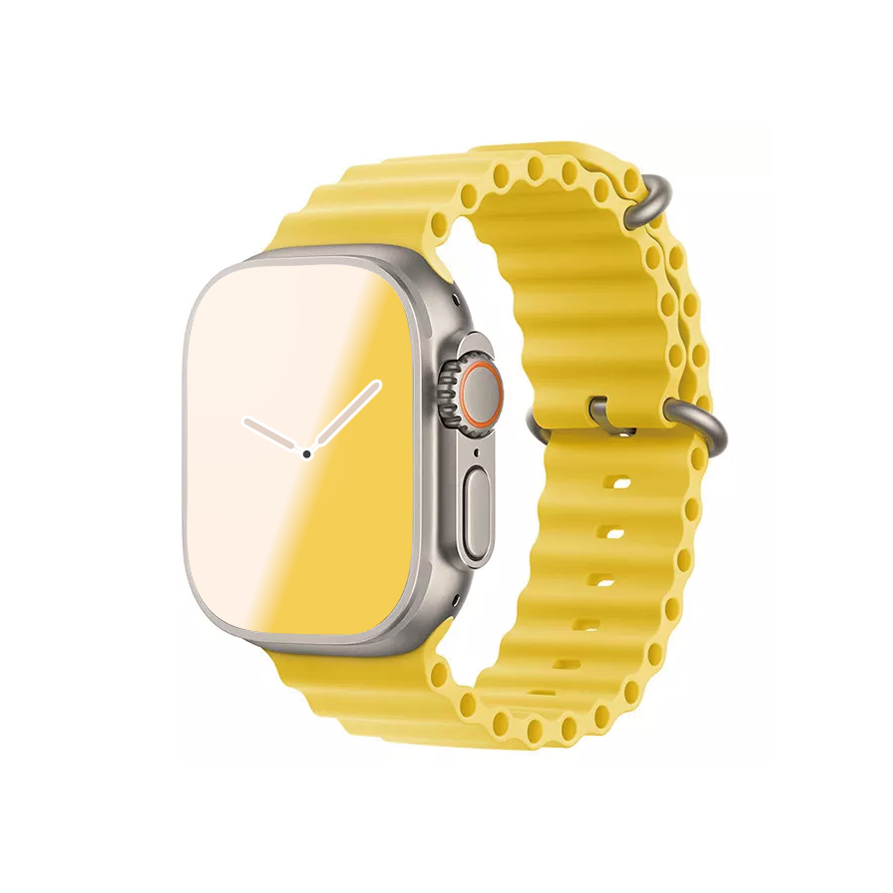 아이메이드잇 애플워치 호환 워터 실리콘 스트랩 밴드, 옐로우, 1개 9,490원