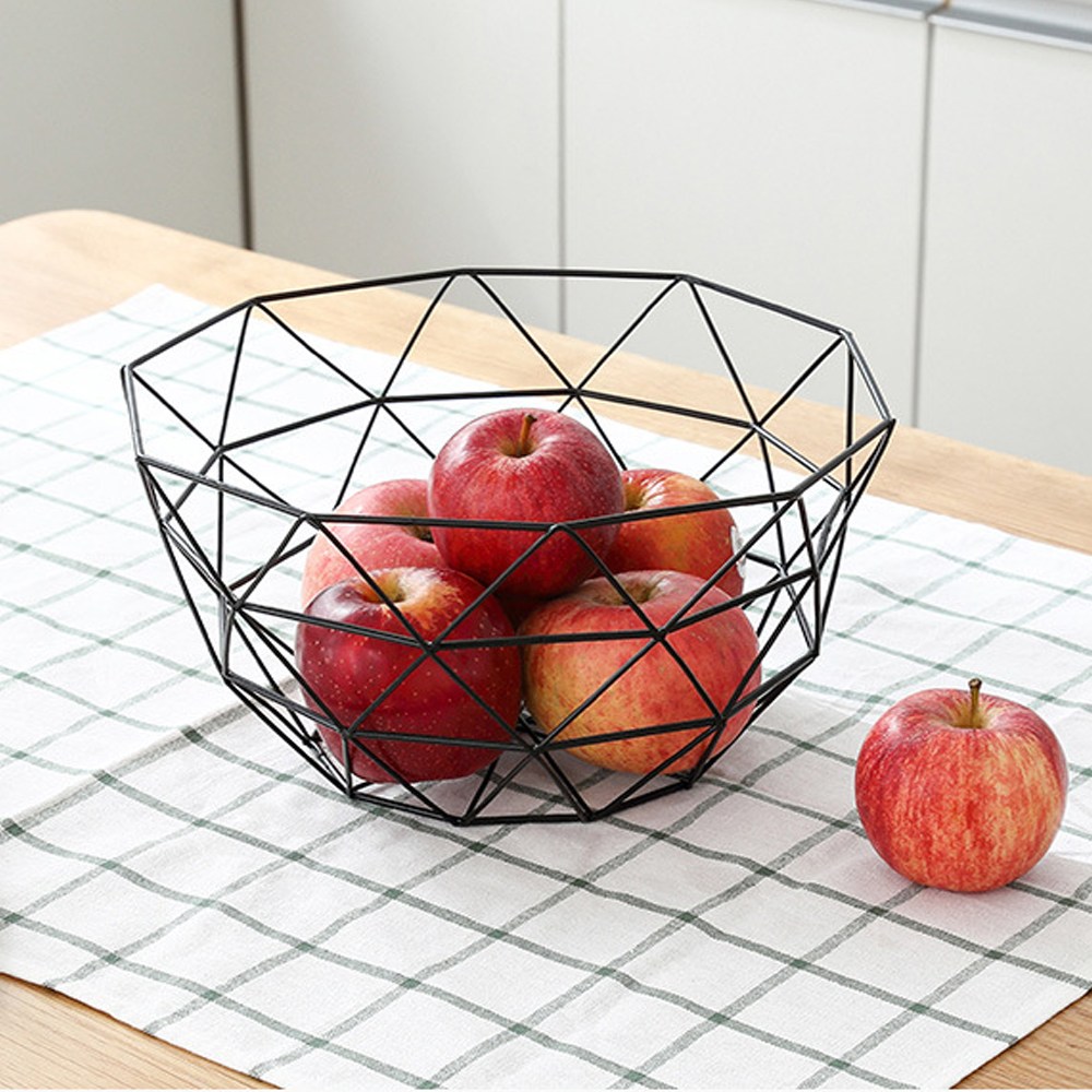 철제 과일 바스켓 간식 트레이 바구니, 1개, 블랙 6,800원