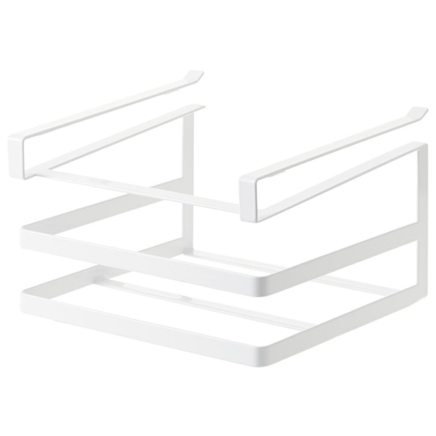 야마자키실업 선반 아래 걸이형 수납 도마 & 행주걸이 행거 타워 화이트 2493, 화이트, 1개 33,800원