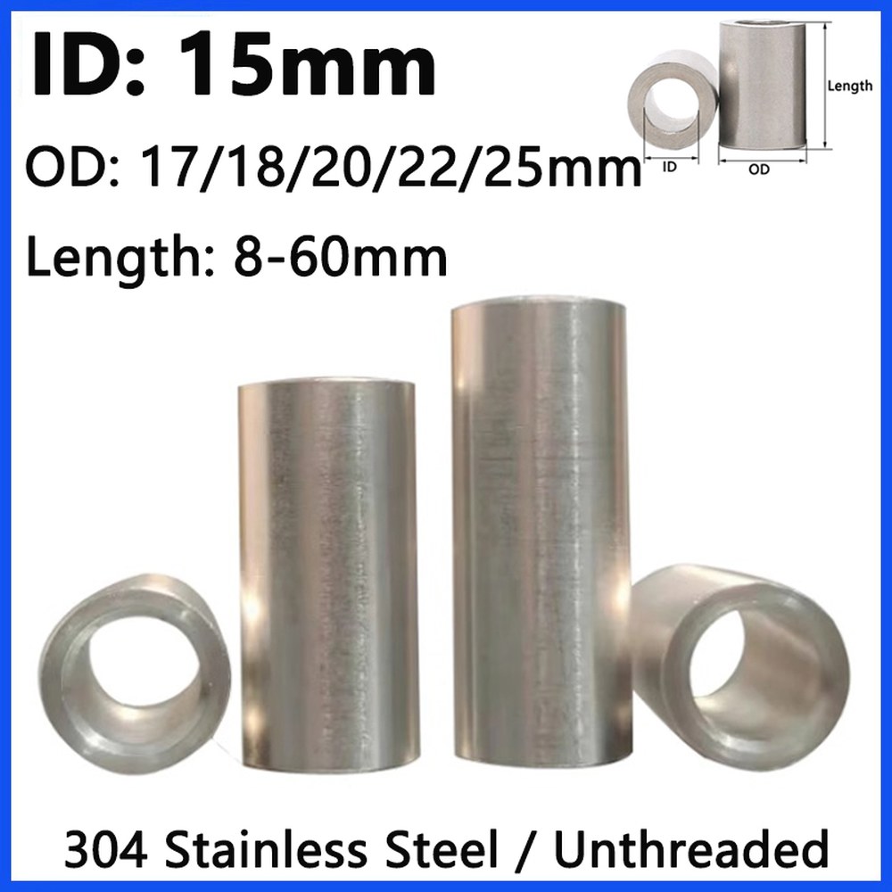 304 스테인레스 스틸 17 부싱 스페이서 M16 슬리브 가스켓 M20 30MM 스탠드 나사없는 오프 OD 원형 M18 M15 M17 와셔 11,800원