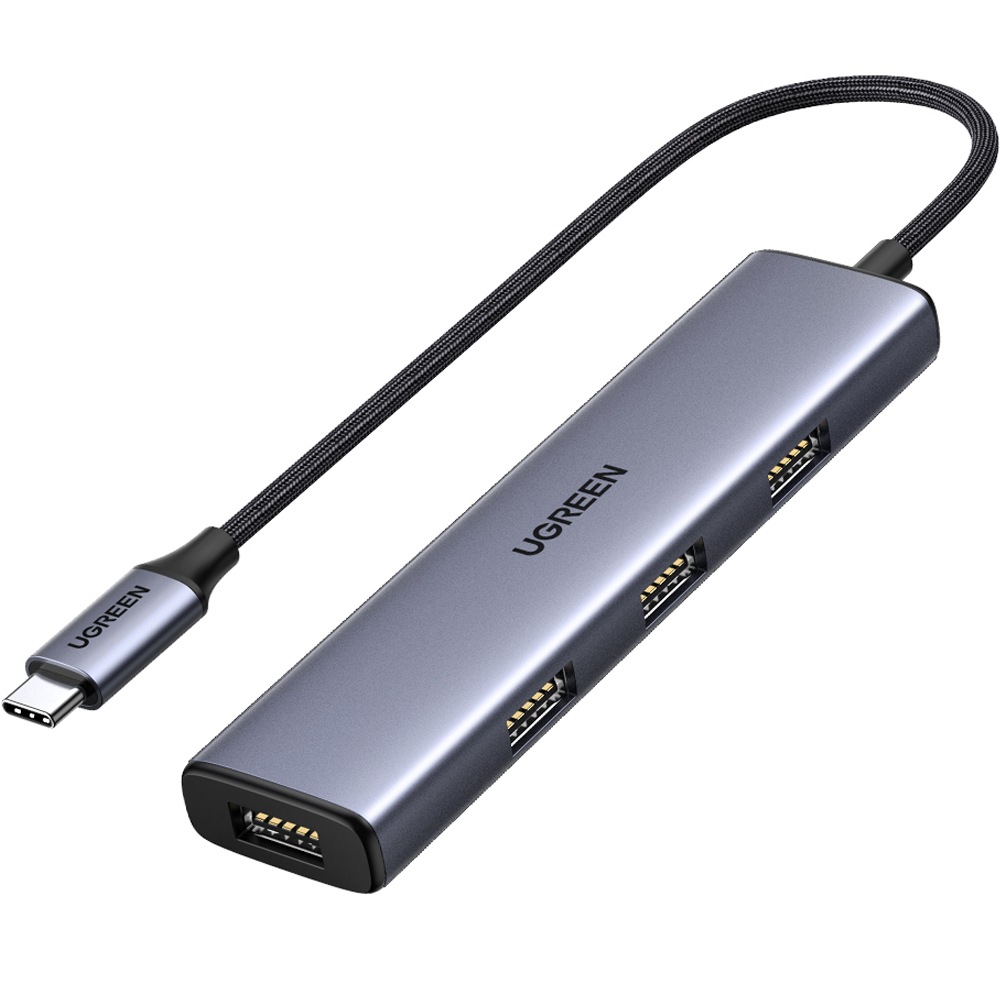 유그린 5Gbps C타입 USB 고속 멀티 허브 CM473, 그레이, 1개 22,900원
