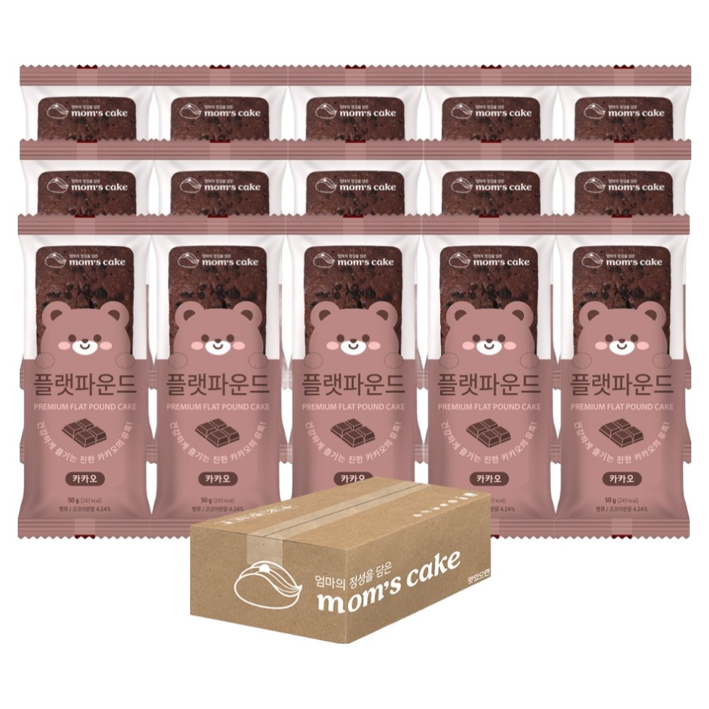 맘스케이크 플랫파운드 카카오, 15개, 50g 15,900원