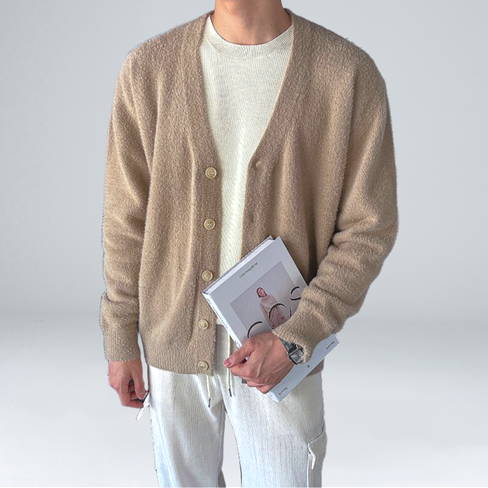 이황에프엔씨 남자 모헤어 앙고라 브이넥 가디건 (6371-1) 45,900원