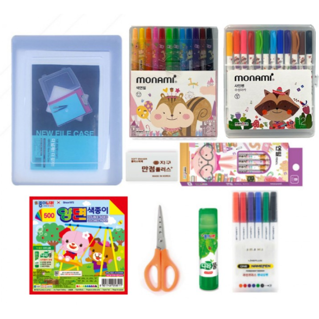 [위아퍼니]행복특가 문구 9종세트 /유치원졸업선물/초등입학문구세트/초등입학선물/초등학생문구세트/학용품세트/신학기입학선물 16,000원