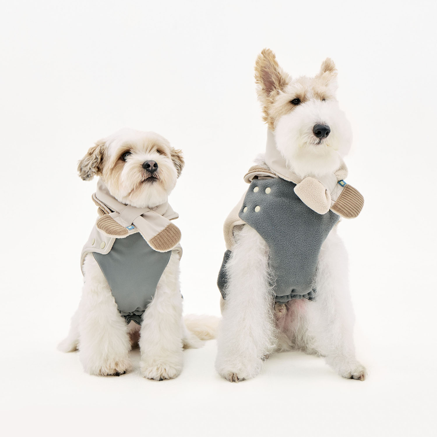 멀리 리버서블 다운재킷 강아지 패딩 겨울 반려견 후리스, 1개, 리버서블패딩-스카이 79,000원