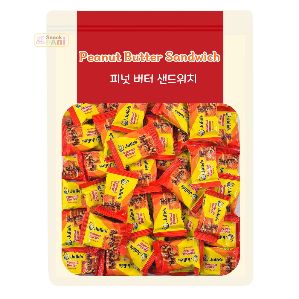 스낵파니 피넛 버터 샌드 샌드위치 크래커 개별포장 50개입 8,900원
