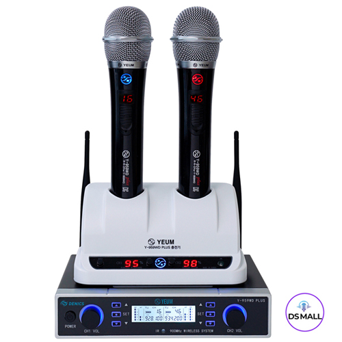 노래방용 무선마이크 Y-959WD PLUS 예음마이크 세트, 블랙 260,000원