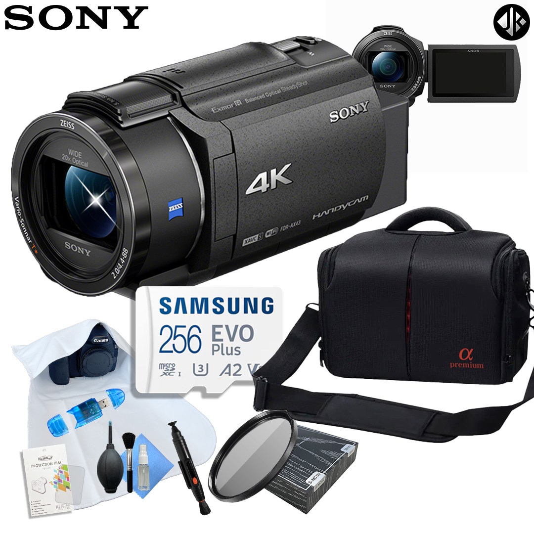[포토리뷰이벤트] 소니 FDR-AX43A 4K 캠코더 + 입문용 8종 패키지 (256GB 메모리 // 슬림MC UV 필터 // 프리미엄 가방) 1,440,000원
