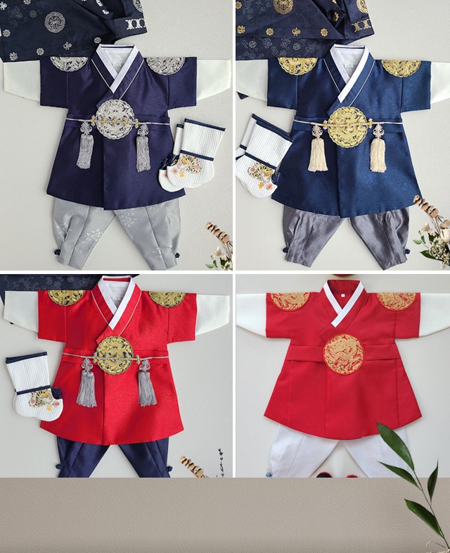 이제한복 곤룡포 남아 백일한복 1-15세 아동 아기 유아 도령 주니어 돌한복 75,800원