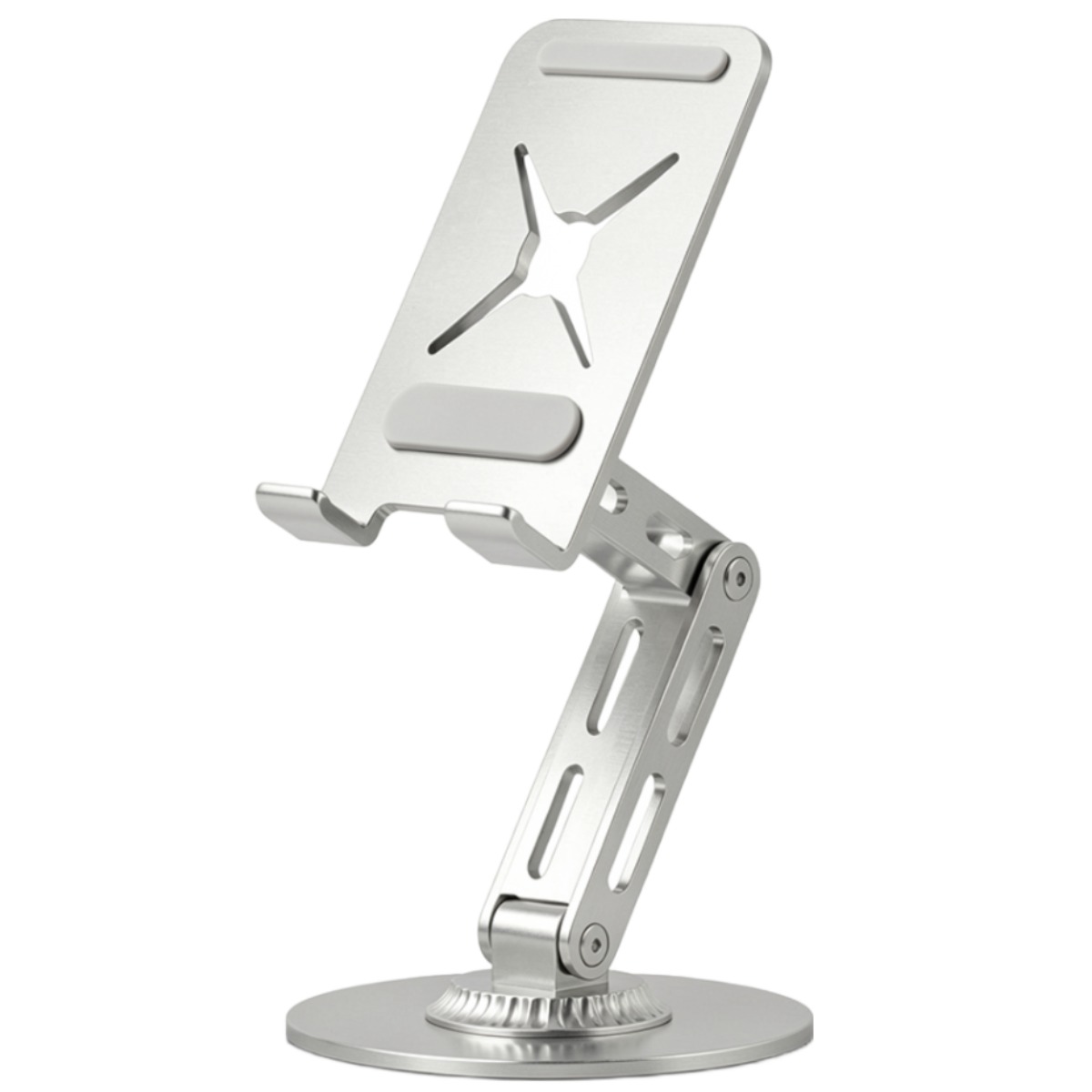 오우하하 360도 회전 높이 조절 태블릿 핸드폰 거치대, 1개, 실버, 단일상품 18,600원