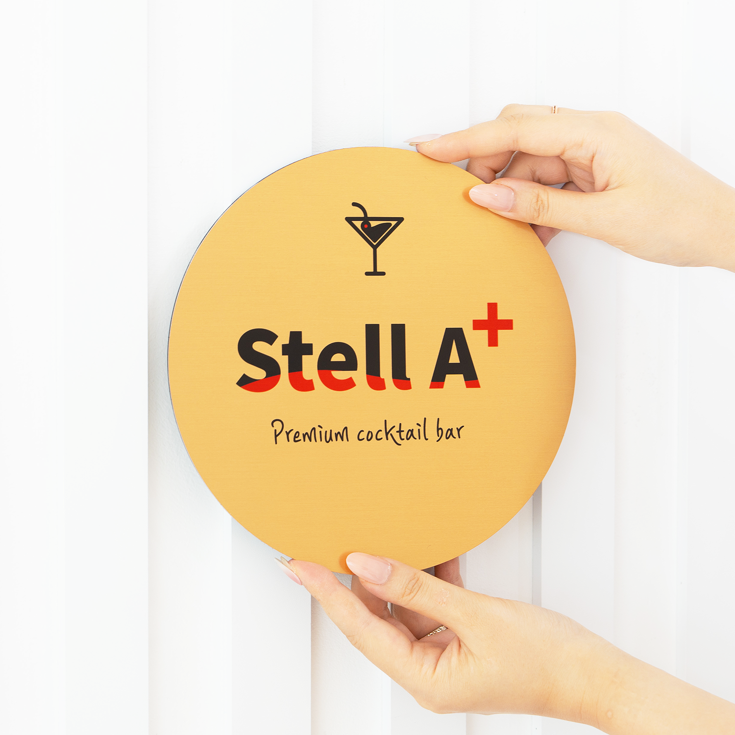 [주문제작] 원형 미니간판 메탈간판 현판 명판 금속 제작 카페 회사 사무실 문패 안내판 안내문 표지판 63,000원