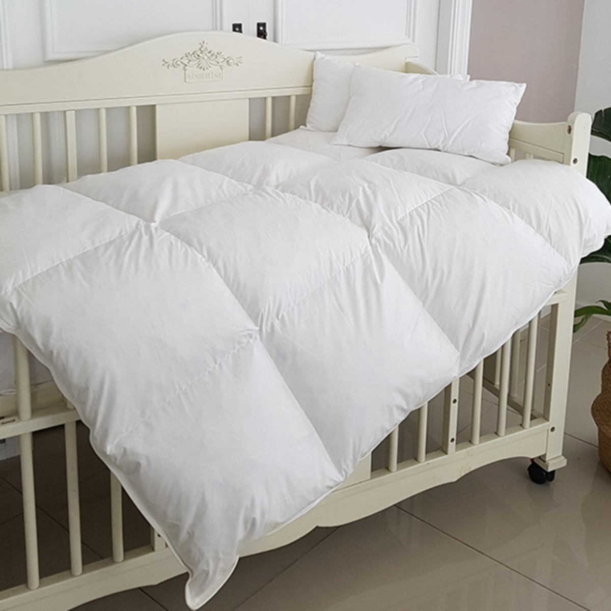 [국내생산 맞춤] 컴포플러스 헝가리 구스 베이비이불솜(솜털80%) 105,000원