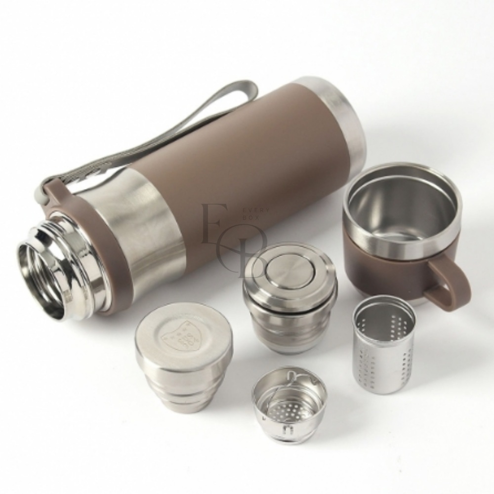 EVERYBAO 웰데이 티보틀 보온병 500ml 브라운 등산물통 등산용물통 32,430원