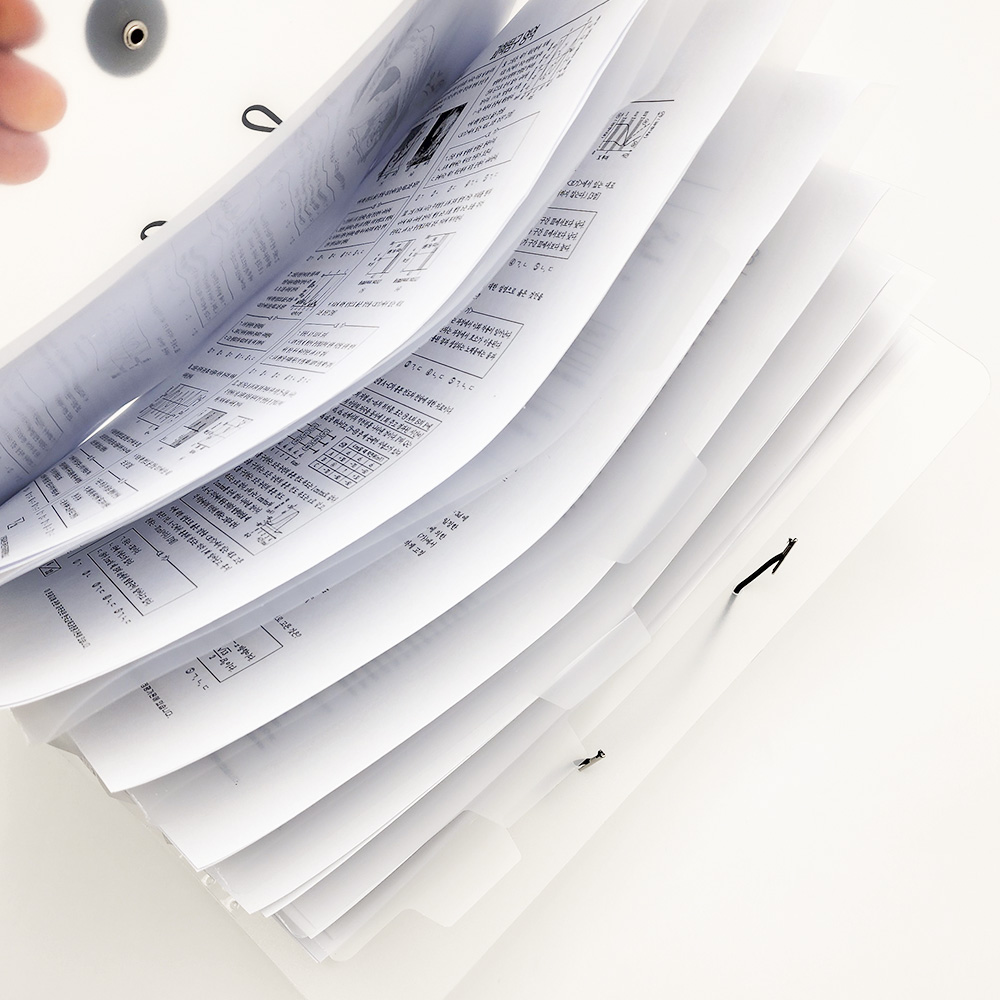 이노브홈 아코디언파일 파일케이스 파일 박스 도큐먼트 서류정리 8분류, 1개, 투명 3,500원