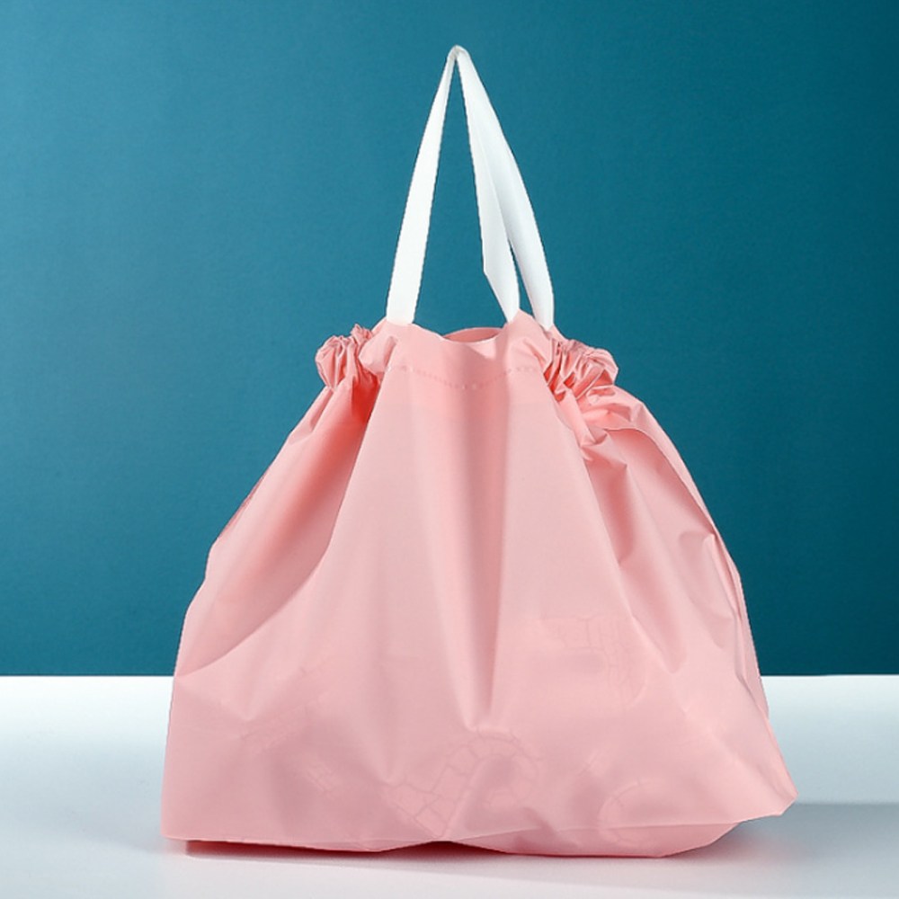EVA 의류매장 비닐쇼핑백 손잡이 다용도 쇼핑몰 옷가게 방수 스트링 50x40, 50매, 핑크 21,600원