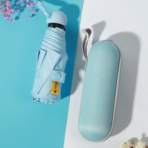 Regn 마카롱 캡슐우산 5단 우양산 파스텔 케이스 휴대용 초경량 미니 양산겸용 UV차단 우산 8,600원