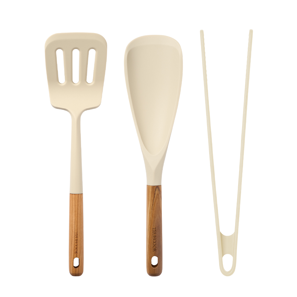 트루쿡 이탈리아산 올리브 실리콘 조리도구 3종 세트 37,500원