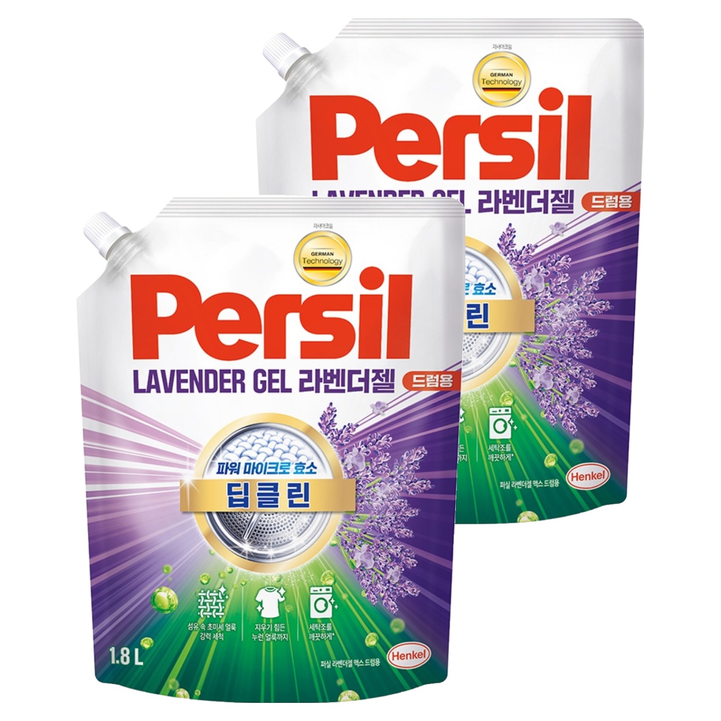 퍼실 딥클린 초미세세탁 라벤더젤 맥스 드럼용 액체세제 리필 24,200원