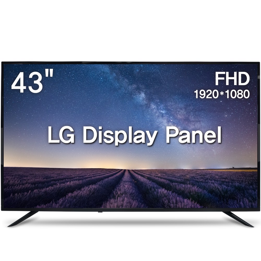위드라이프 43인치 FHD TV 대기업정품패널 에너지1등급 고화질티비, 109cm/43인치, 43F, 스탠드형, 방문설치 261,000원
