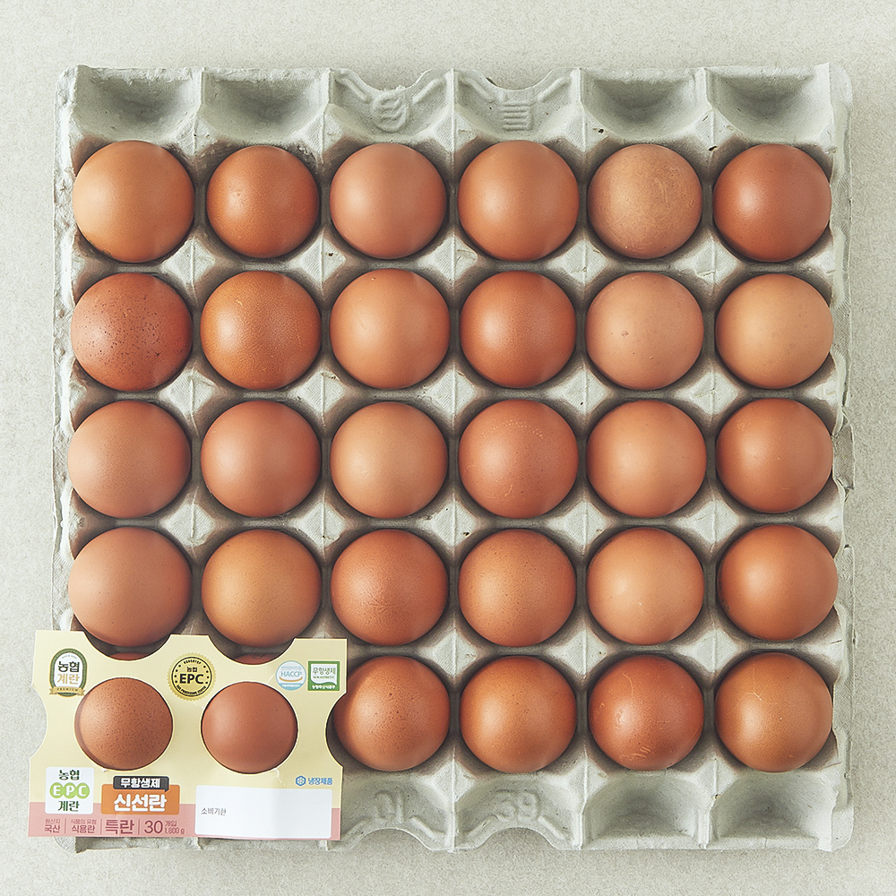 [로켓프레시] 농협 EPC 무항생제 인증 특란 1.8kg, 현재가 10,900원